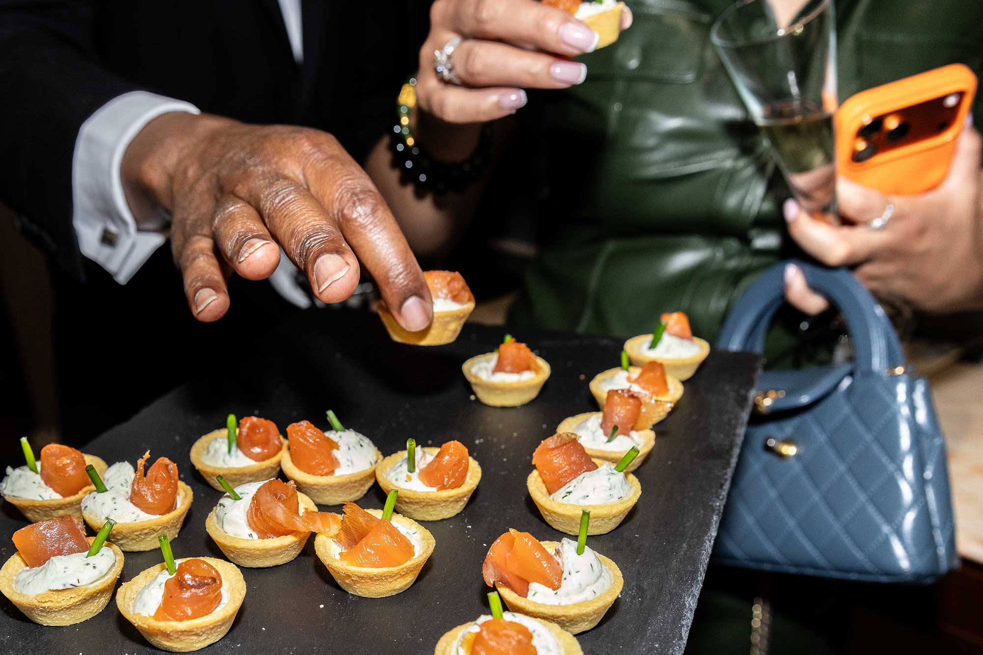 Catering presentation at No. 30 Knightsbridge