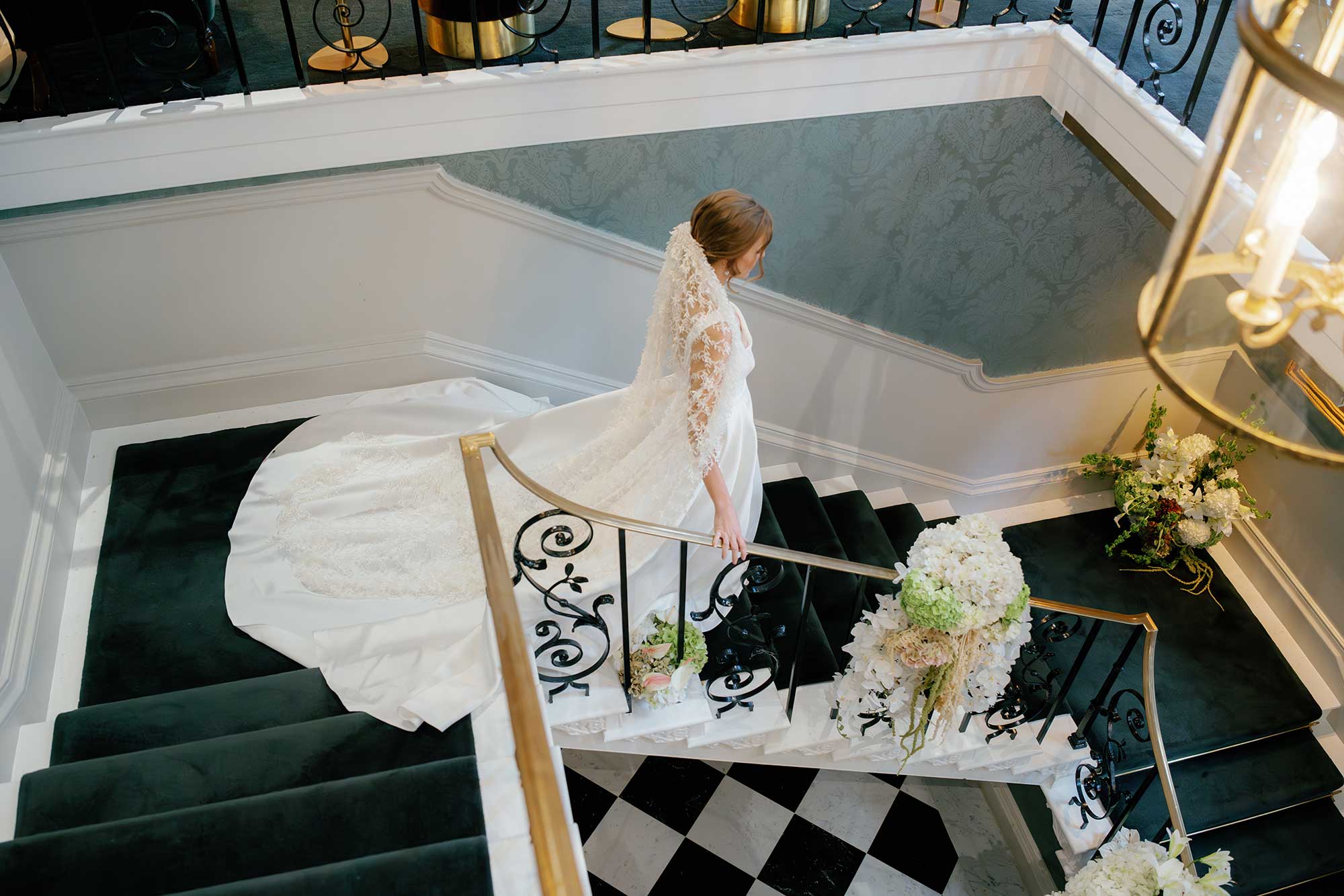 Wedding dining detail at No. 30 Knightsbridge