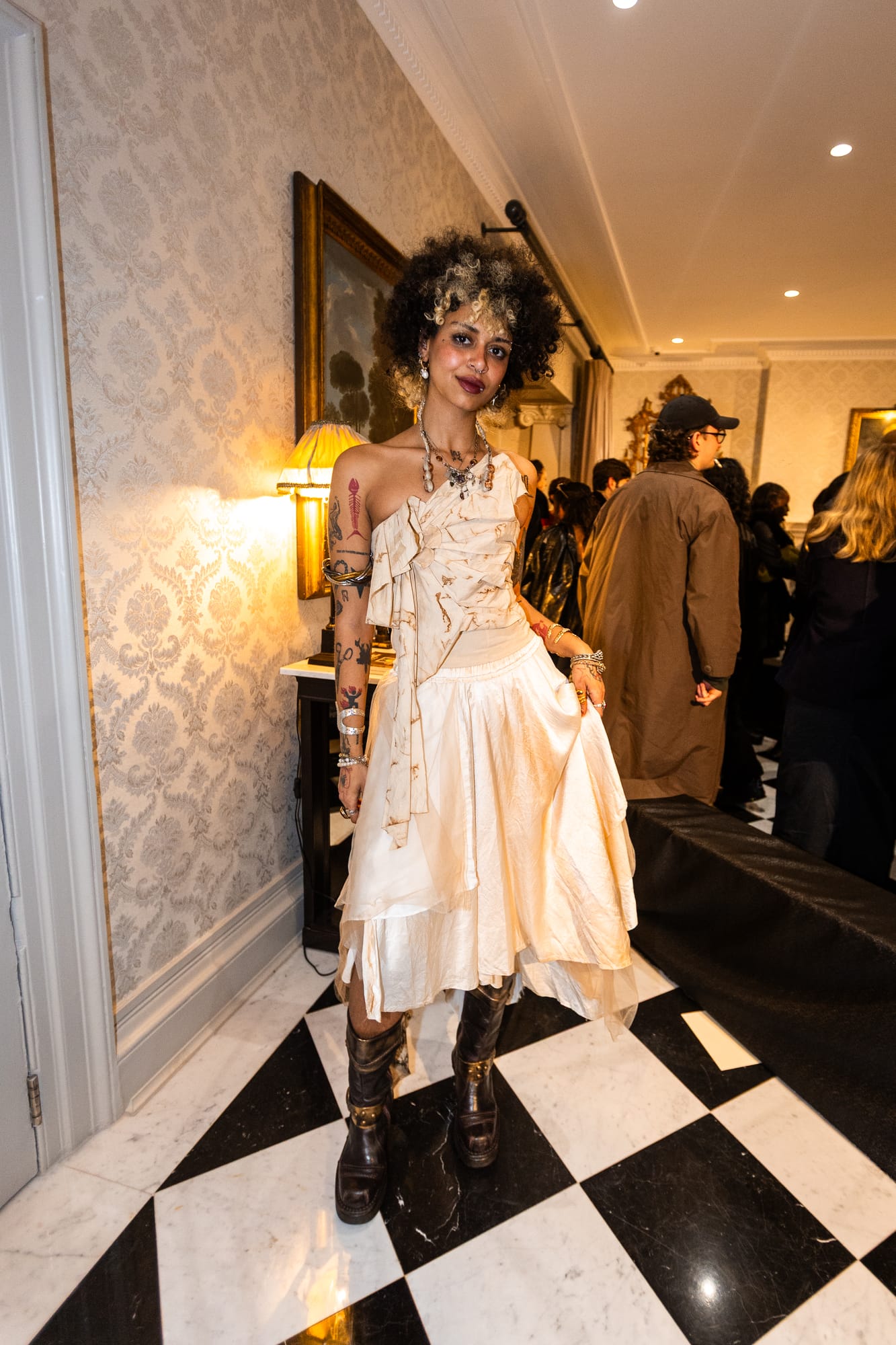 Guest attending a fashion showcase at No. 30 Knightsbridge